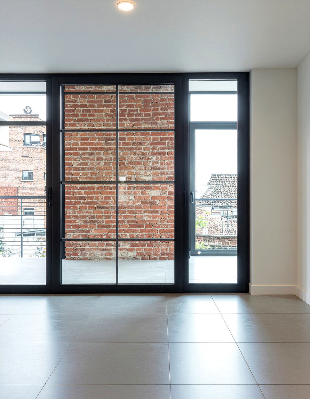 Black steel frame door - 30 kitchen exterior door ideas