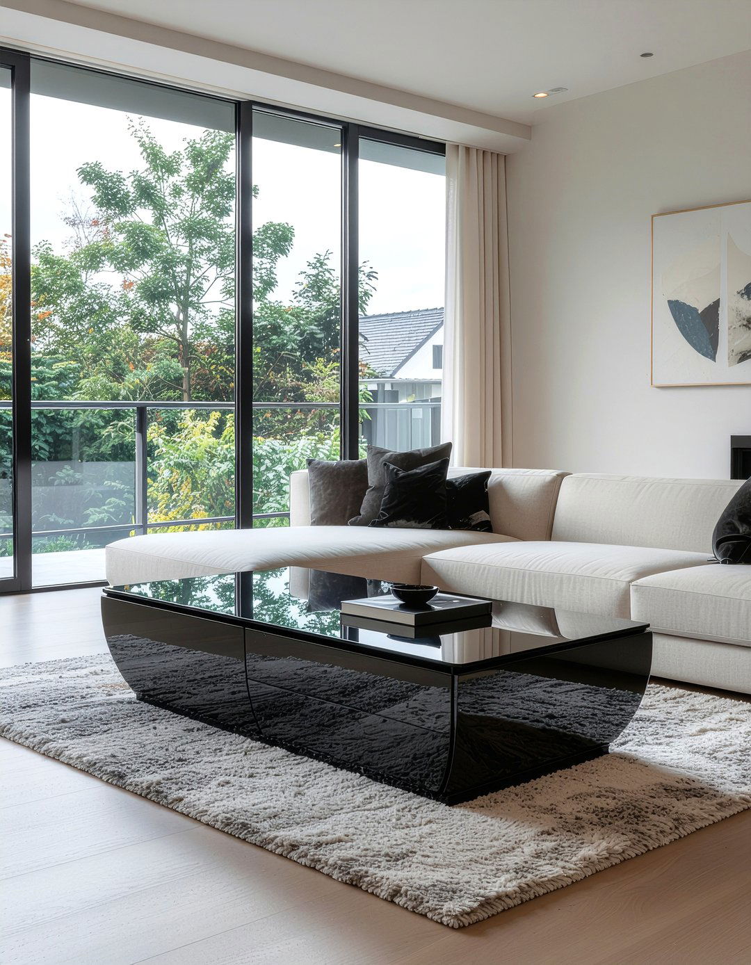 Black storage coffee table - 30 living room storage coffee tables