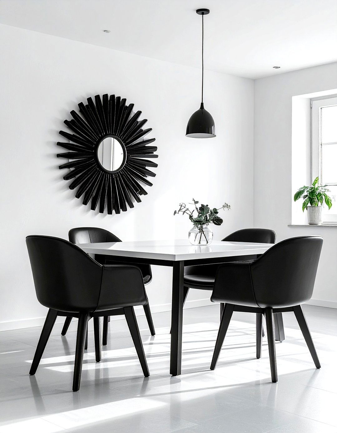 Black sunburst mirror dining room - 30 sunburst mirror dining room ideas