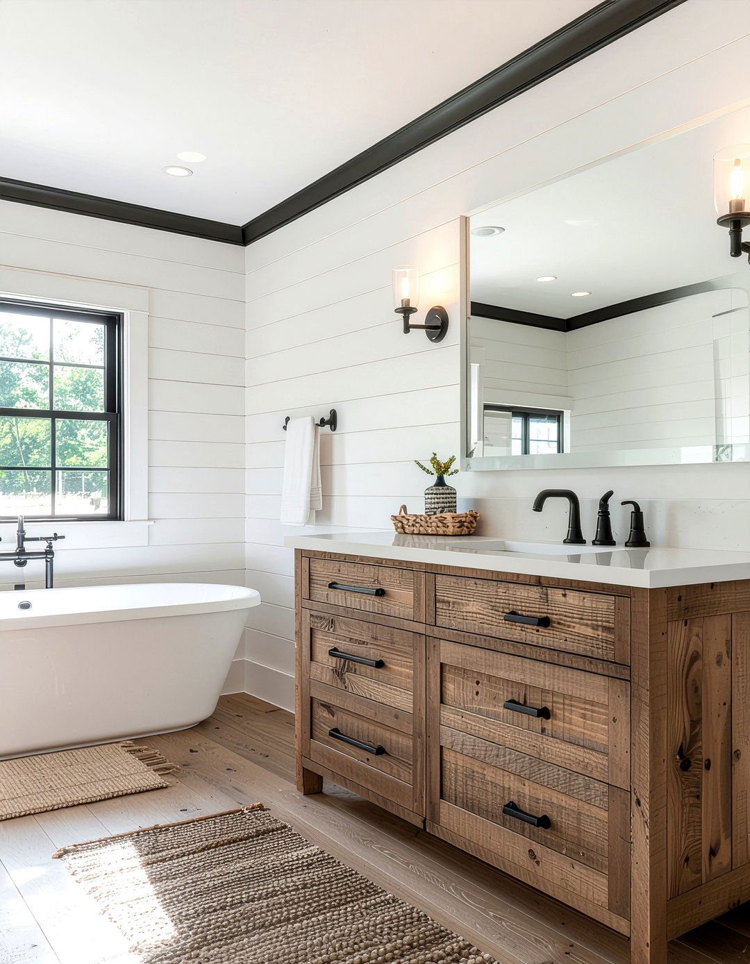 Black trim recessed lighting - 30 bathroom recessed lighting ideas