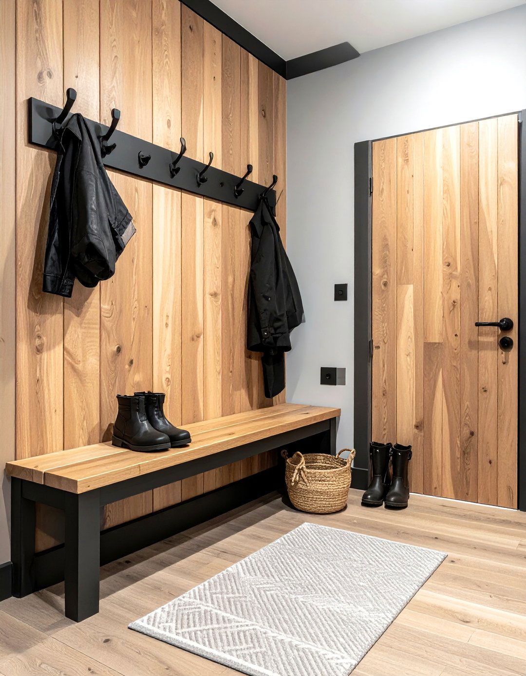 Black vertical shiplap - 30 wainscoting ideas