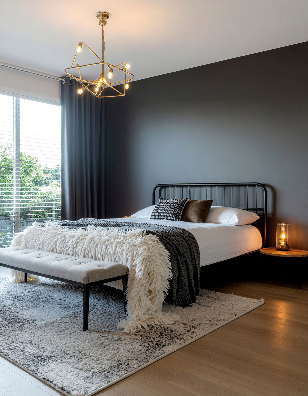 Black white bedroom - 30 celebrity bedroom ideas