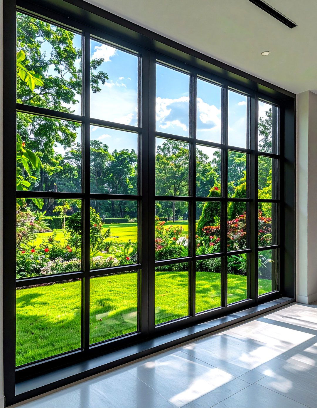 Black window frame - 30 black decor ideas