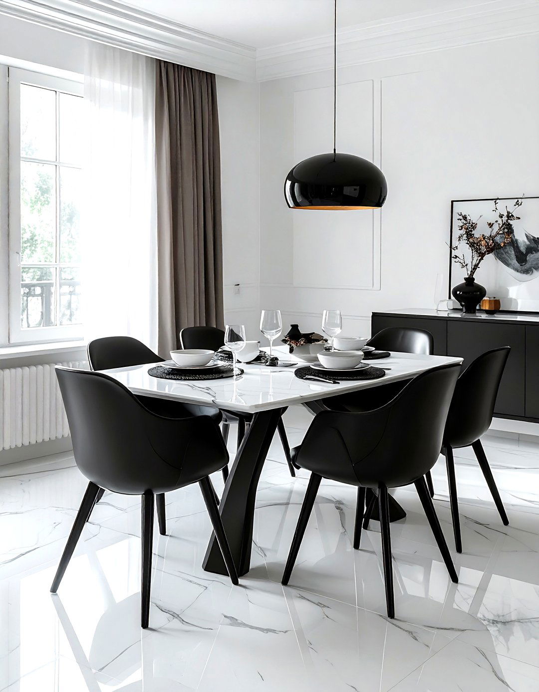 Black wishbone chair dining - 30 wishbone dining chair ideas