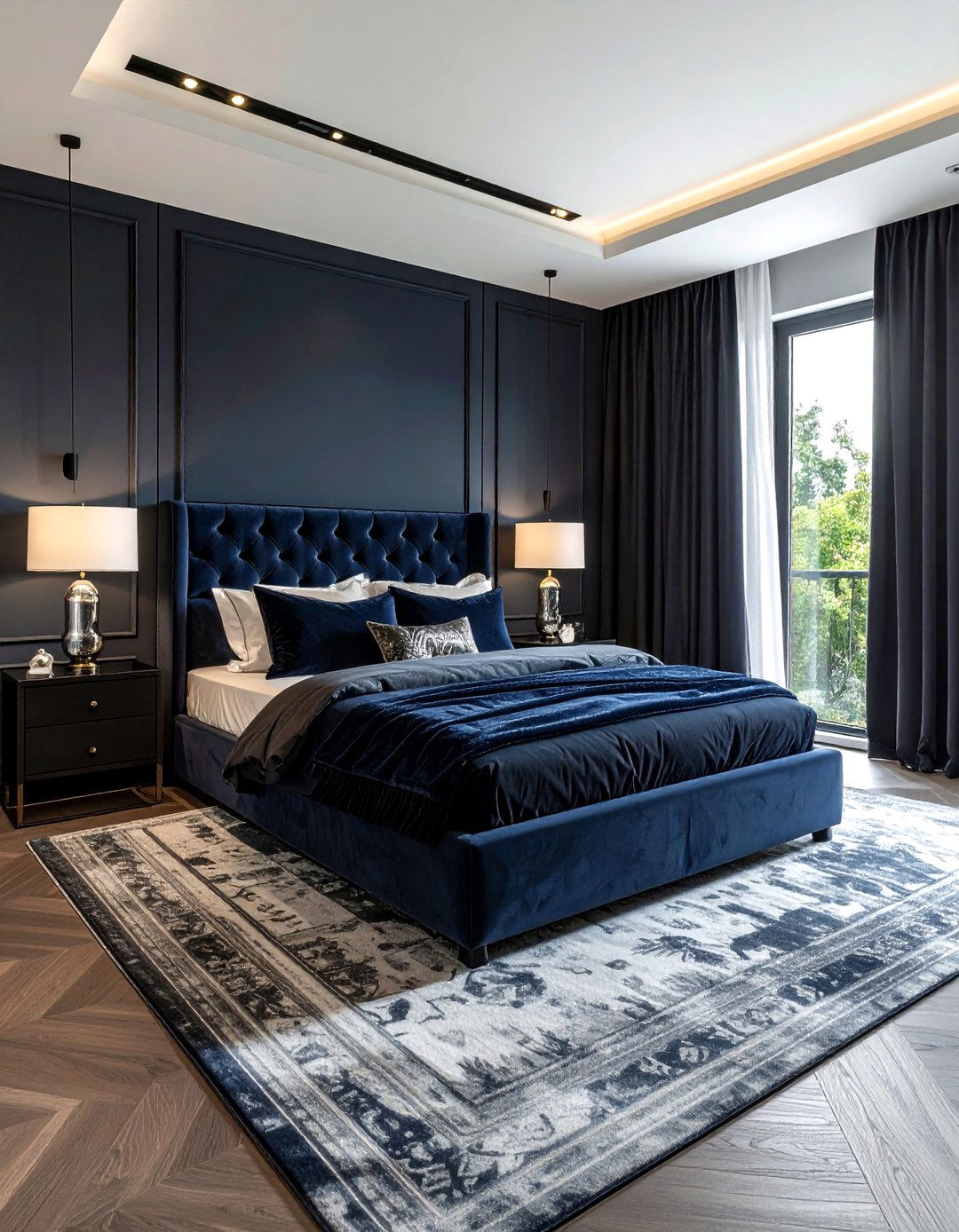 Blackout Curtains - 30 bedroom window treatment ideas