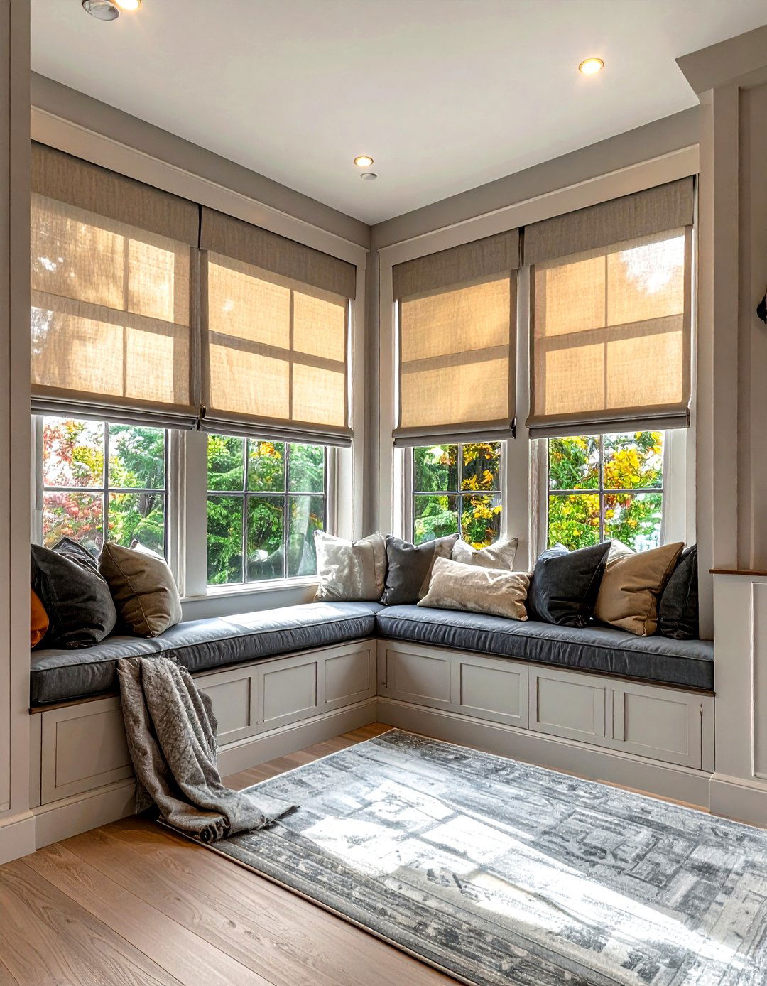 Blackout curtains for bay windows - 30 blackout curtain ideas