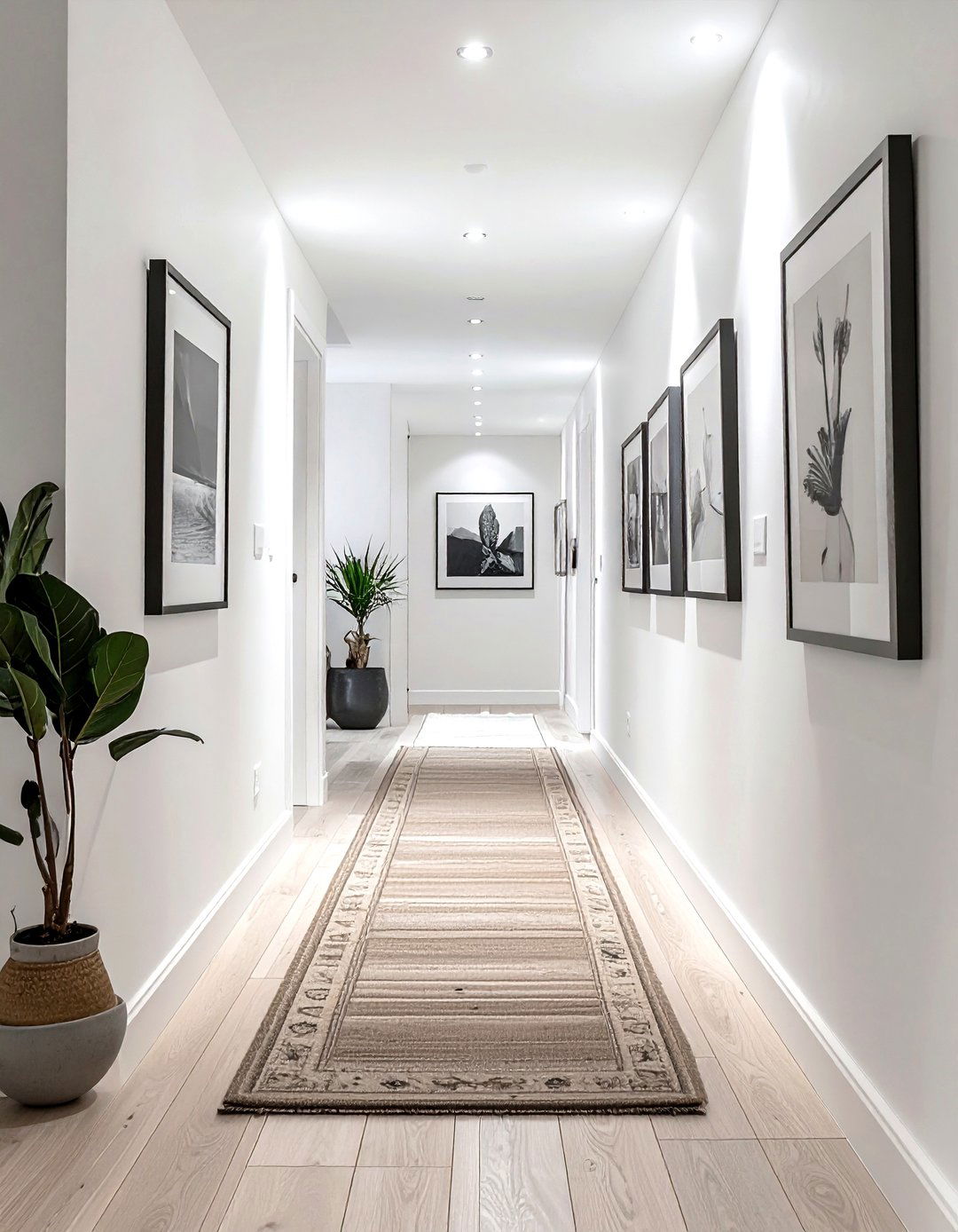 Blank hallway walls - 30 decorating mistakes