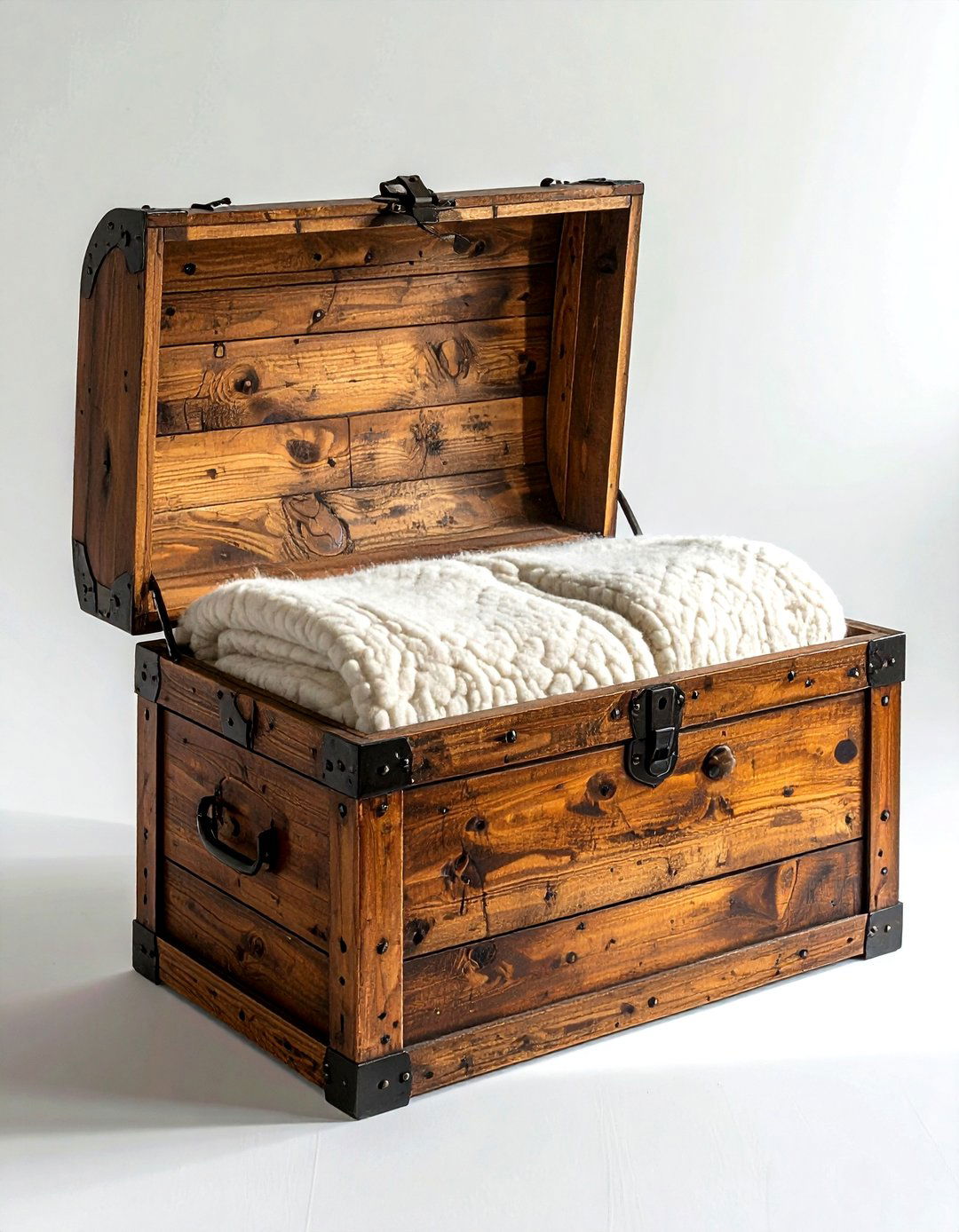 Blanket Storage Trunk - 30 living room blanket styling ideas