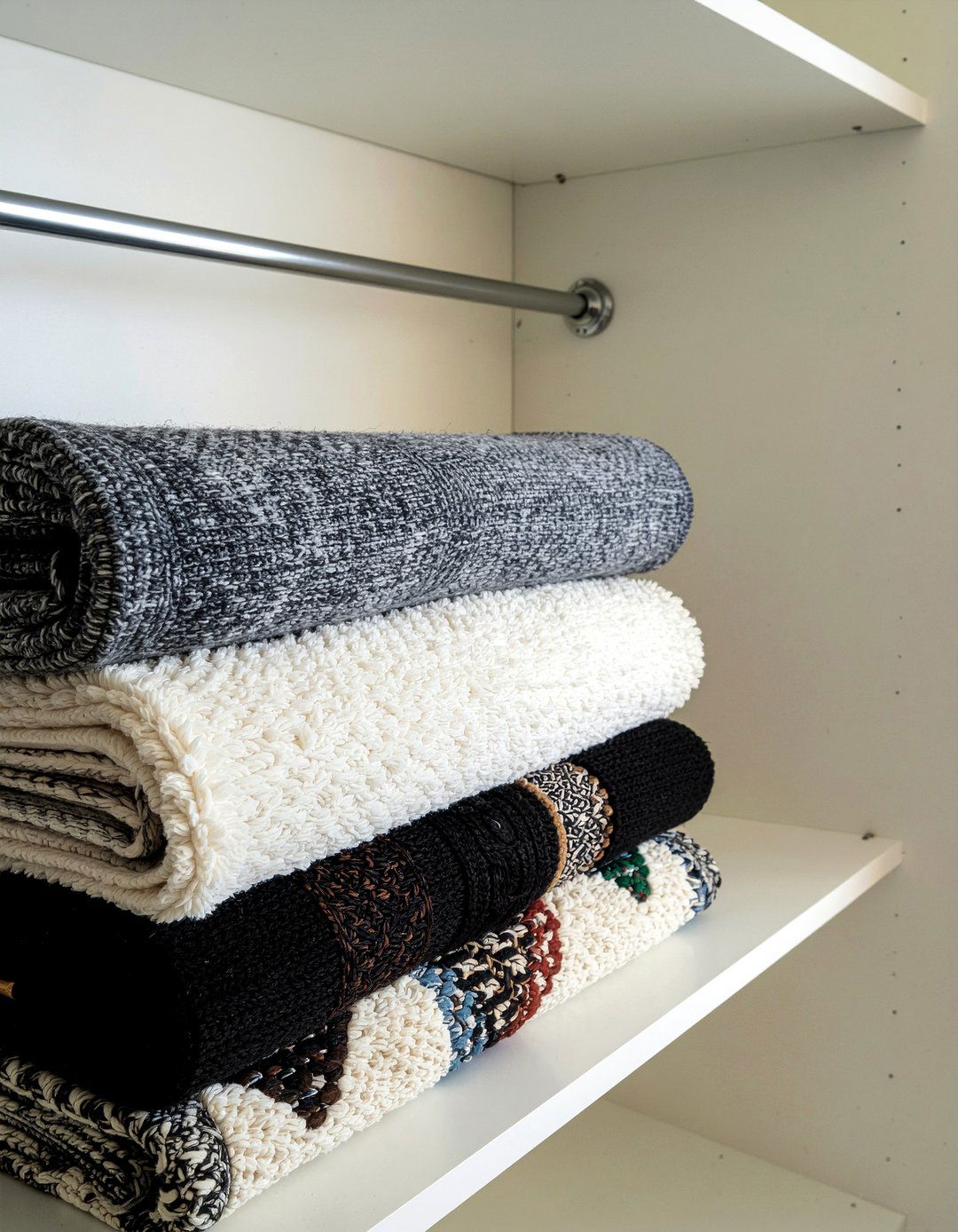 Blanket hanging rod - 30 bedroom space saving hangers