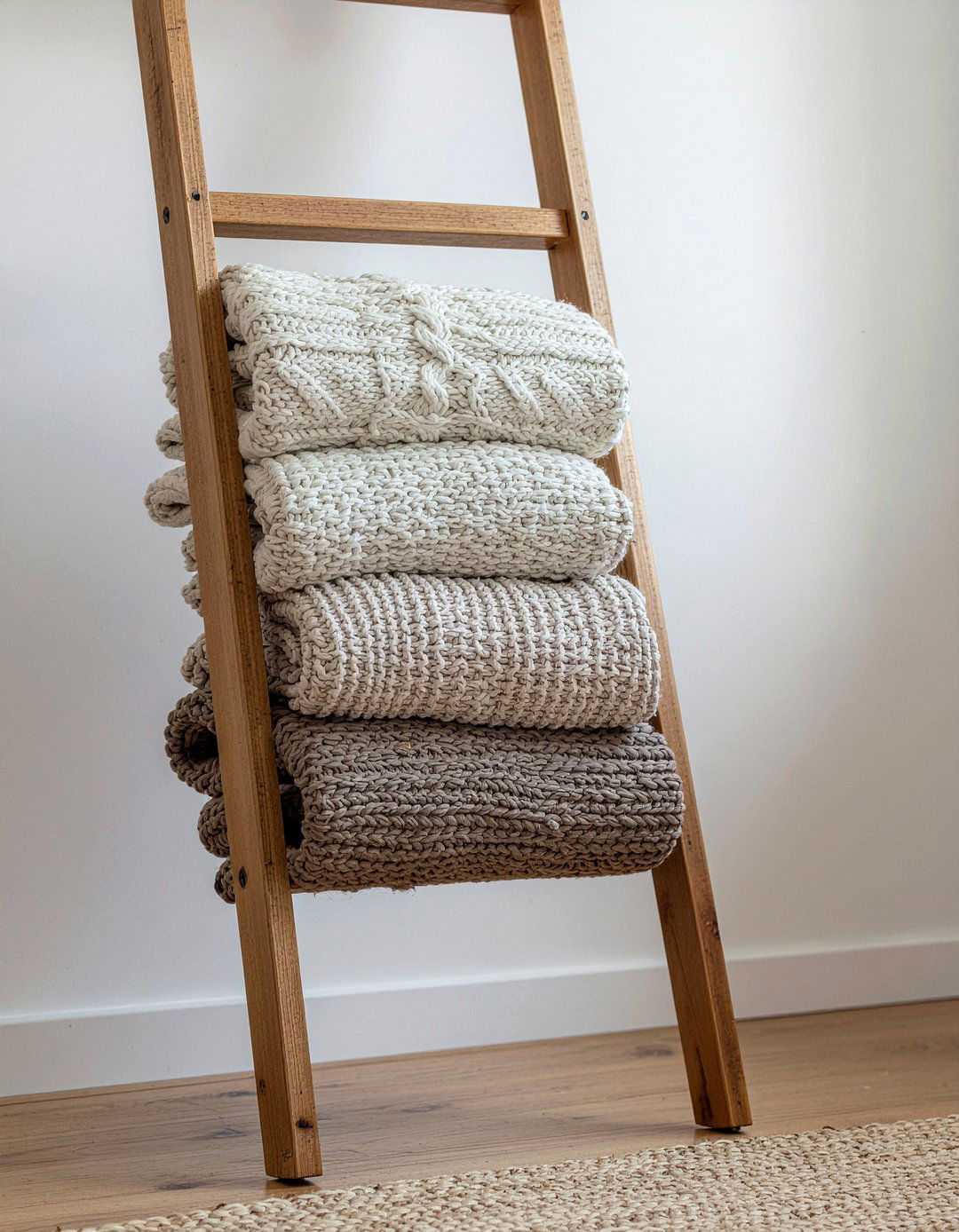 Blanket ladder - 30 living room on a budget ideas