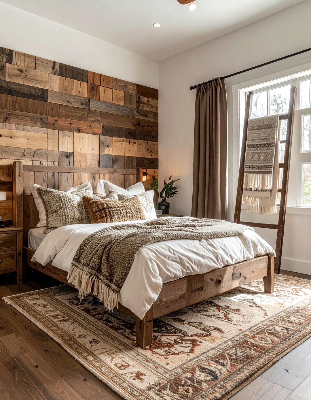 Blanket ladder rack - 30 bedroom creative storage ideas