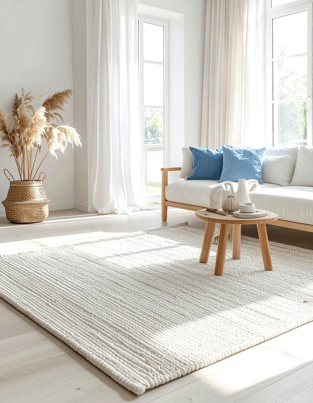 Bleached Jute Rug - 30 jute rug ideas