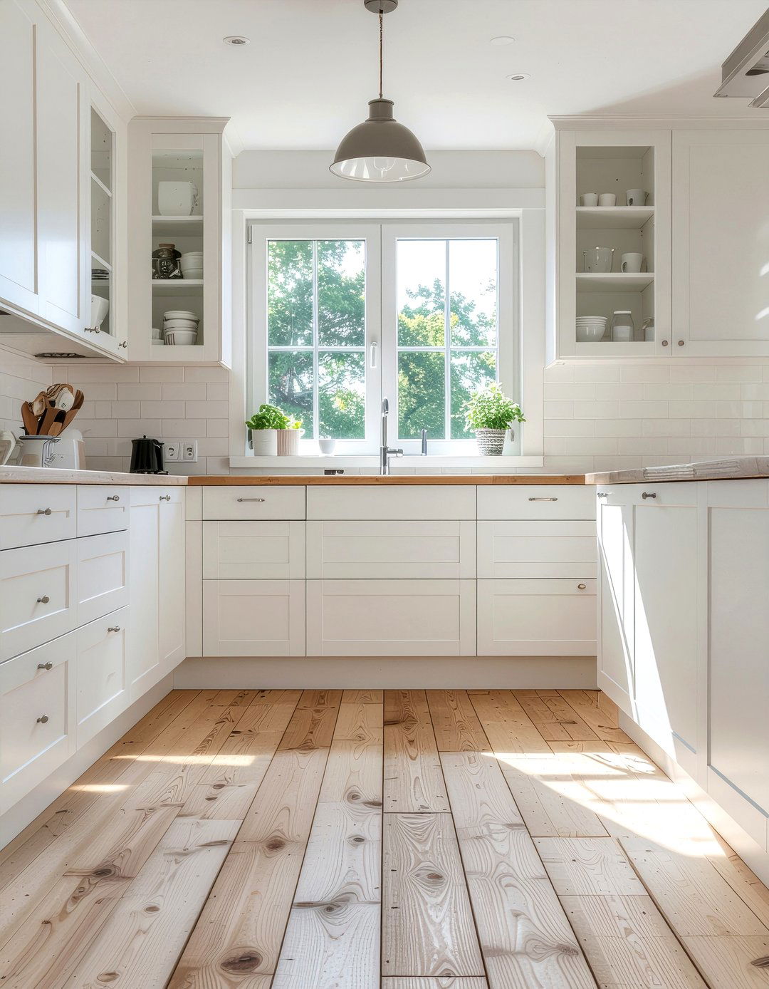 Bleached Wood Kitchen Floors - 30 hardwood floor kitchen ideas