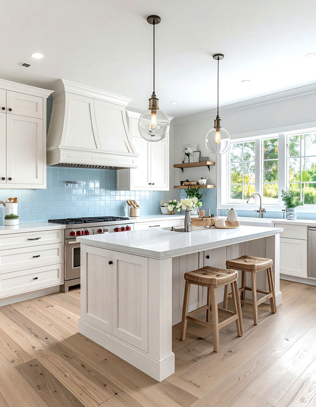 Bleached Wood Kitchen - 30 wood tone kitchen ideas