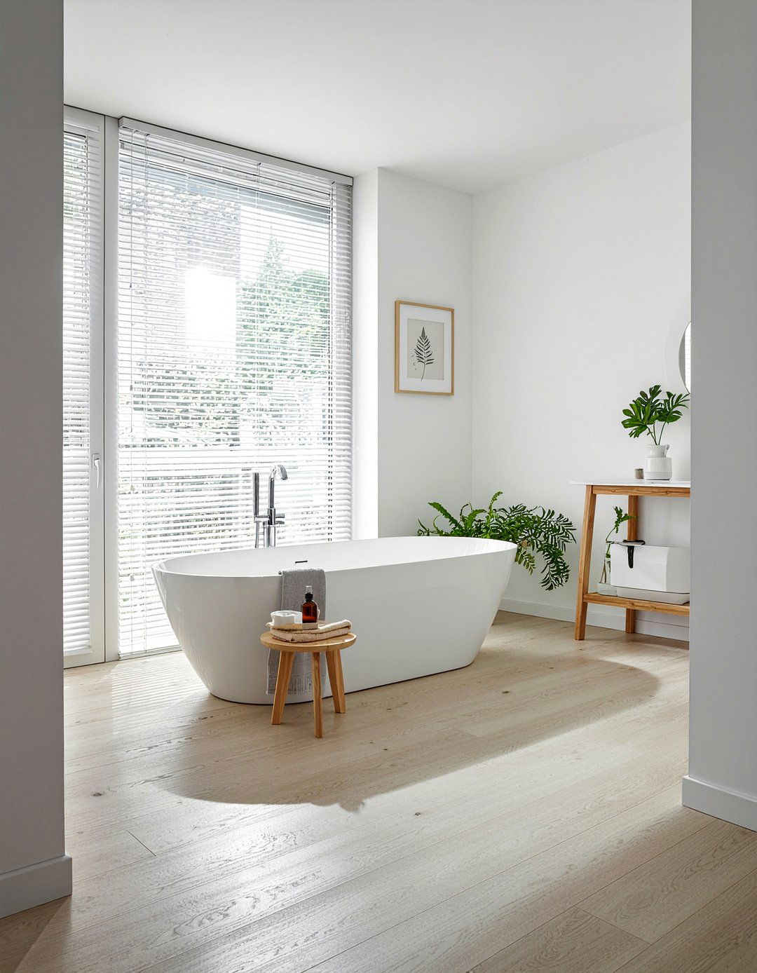 Bleached Wood Laminate Bathroom - 30 bathroom laminate flooring ideas