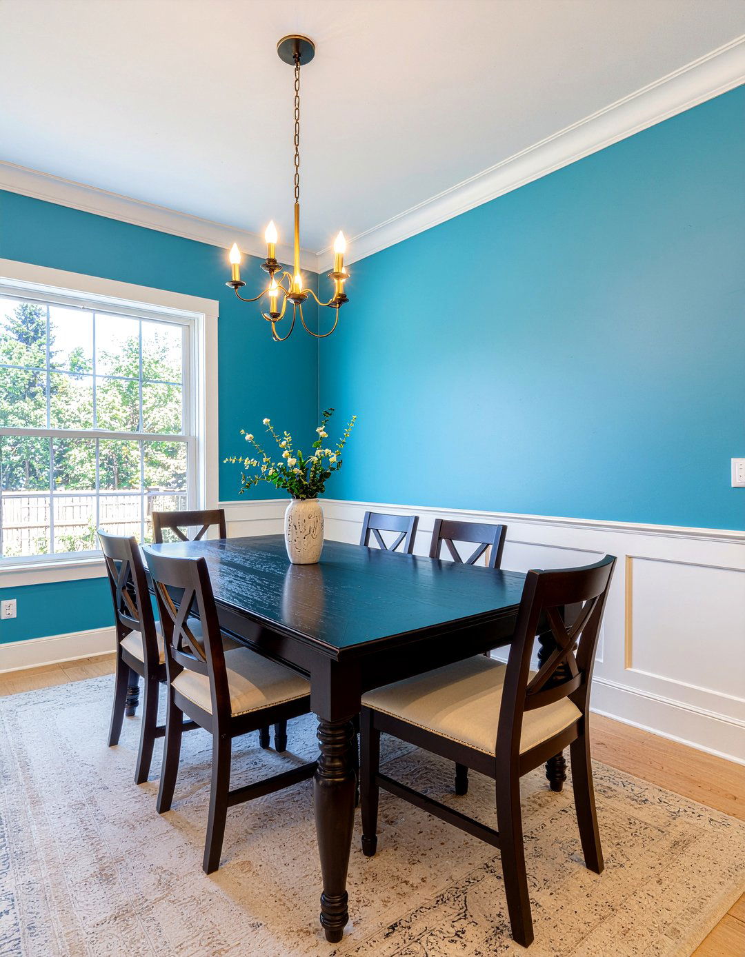 Blue Accent Wall - 30 Caribbean dining room ideas