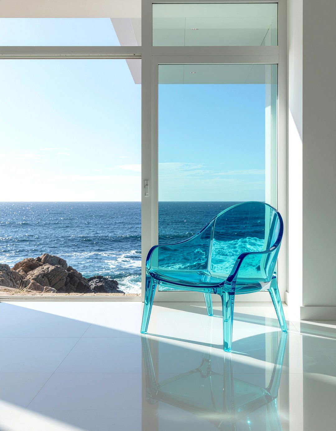 Blue Acrylic Chair - 30 acrylic dining chair ideas