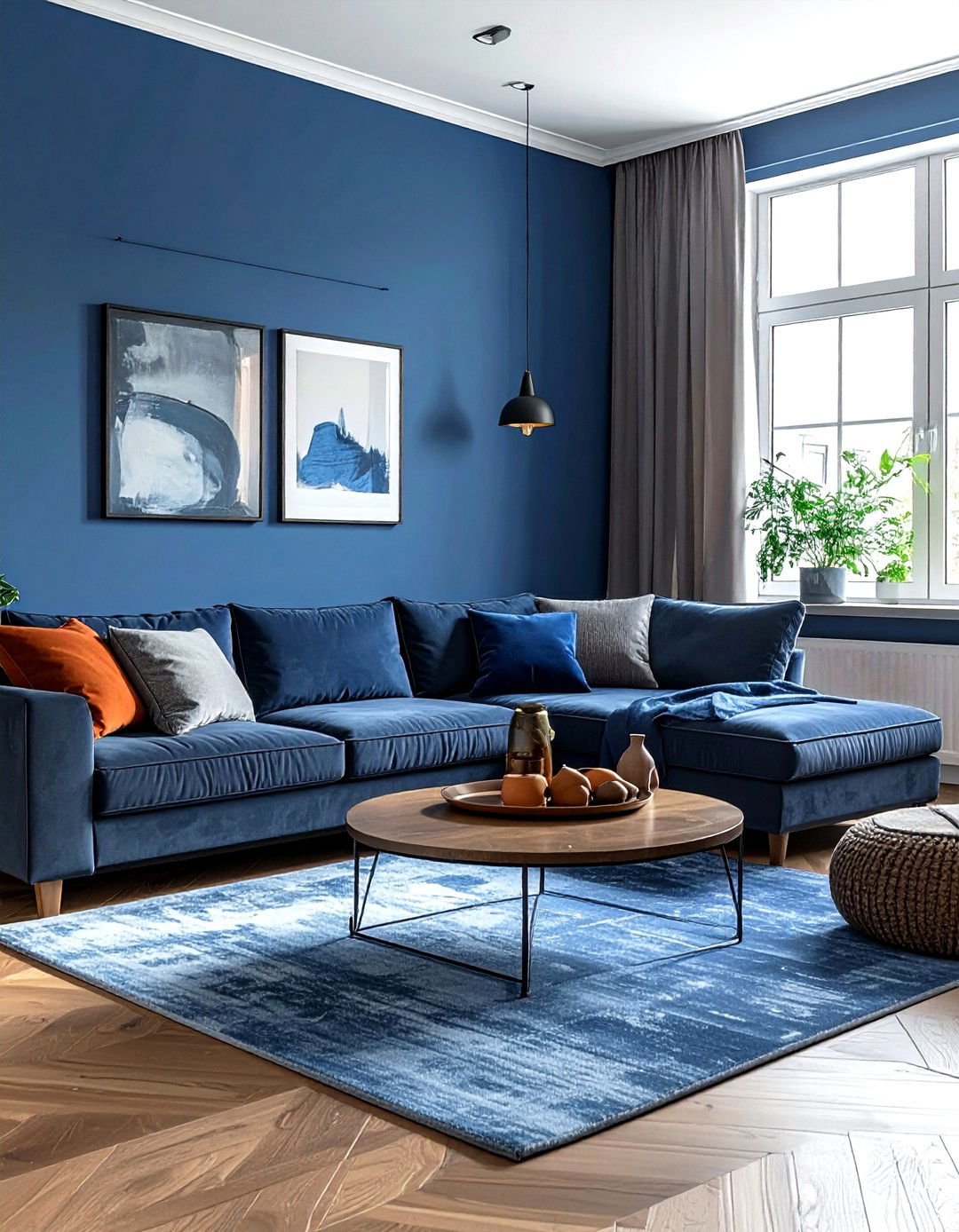 Blue And Gray Living Room - 30 living room blue walls