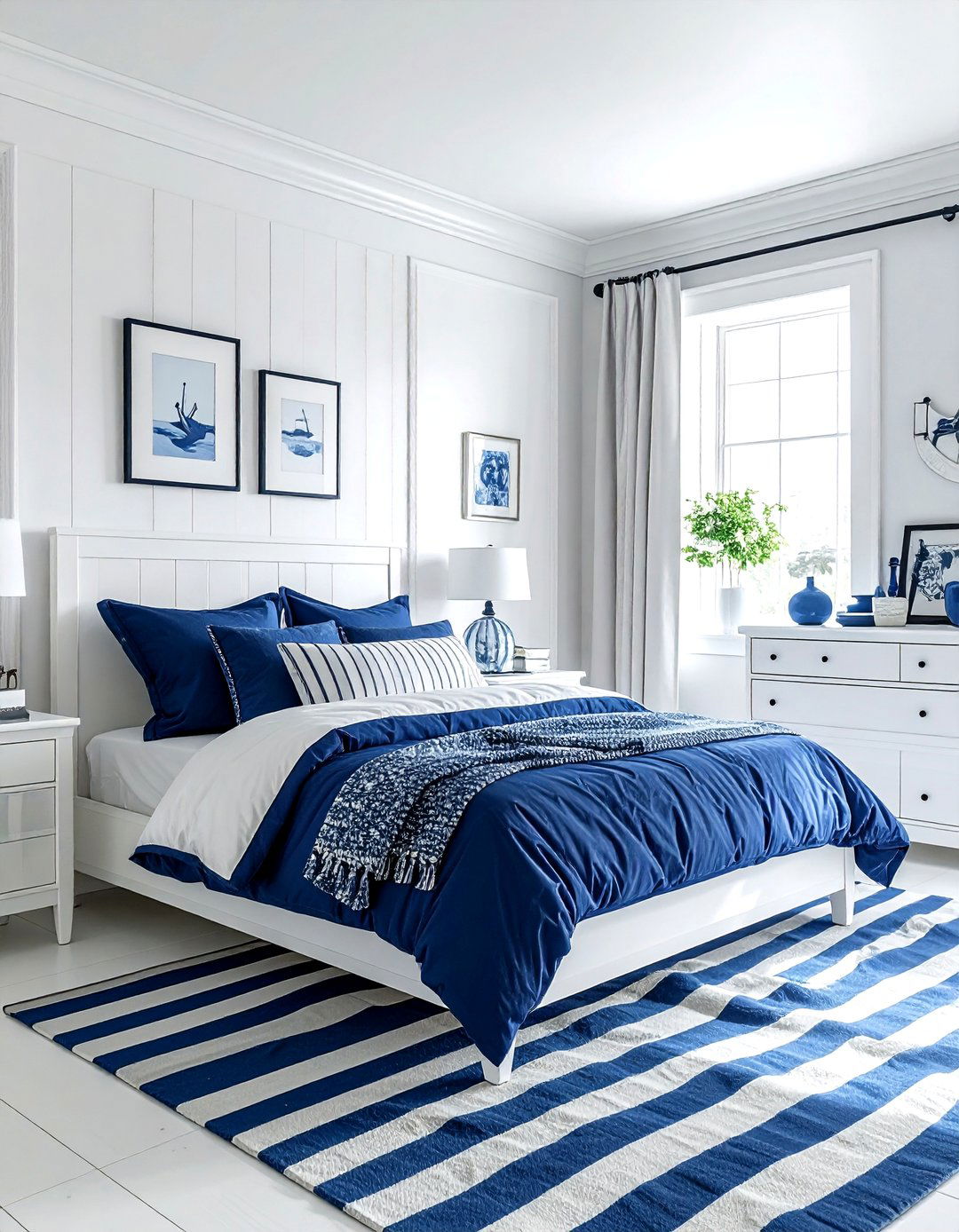 Blue And White Bedroom - 30 blue bedroom ideas