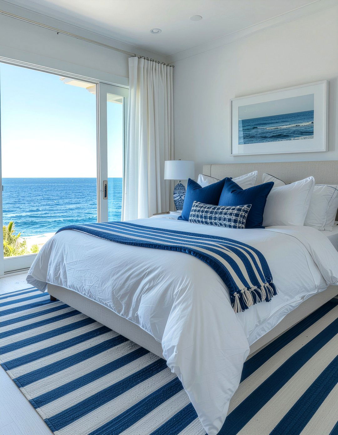 Blue And White Coastal Bedroom - 30 Caribbean bedroom ideas