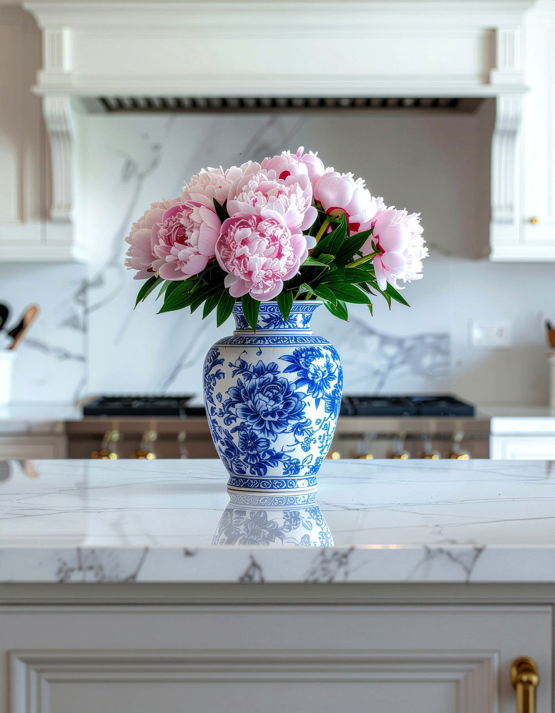 Blue And White Ginger Jar - 30 kitchen vase ideas
