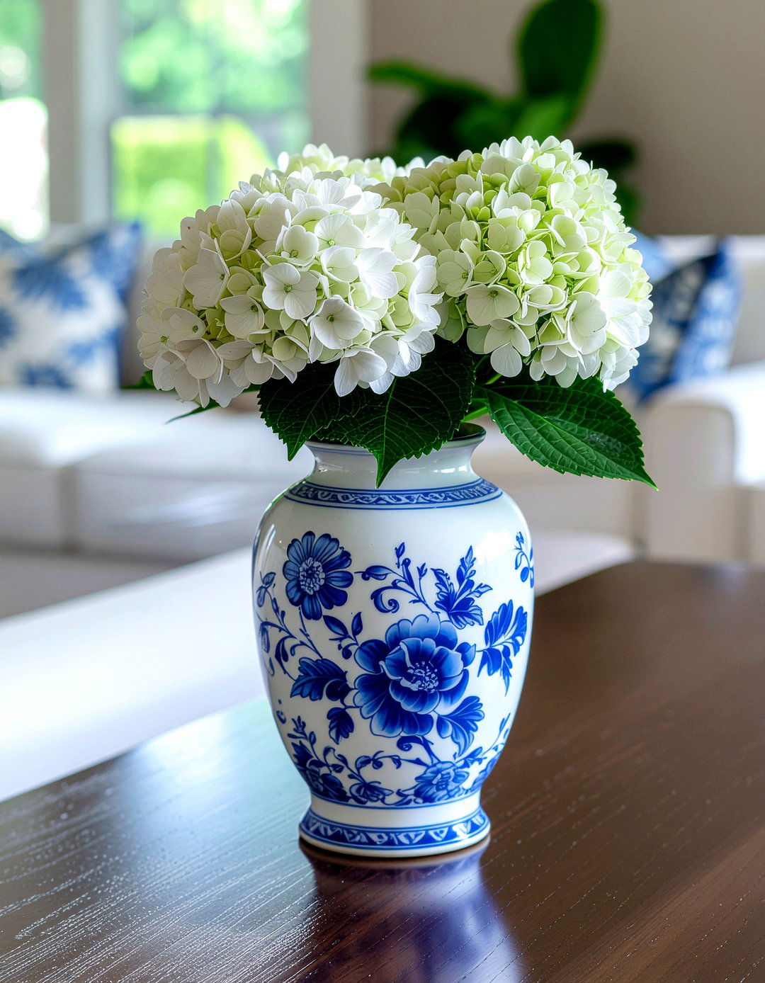 Blue And White Ginger Jar - 30 living room vase ideas