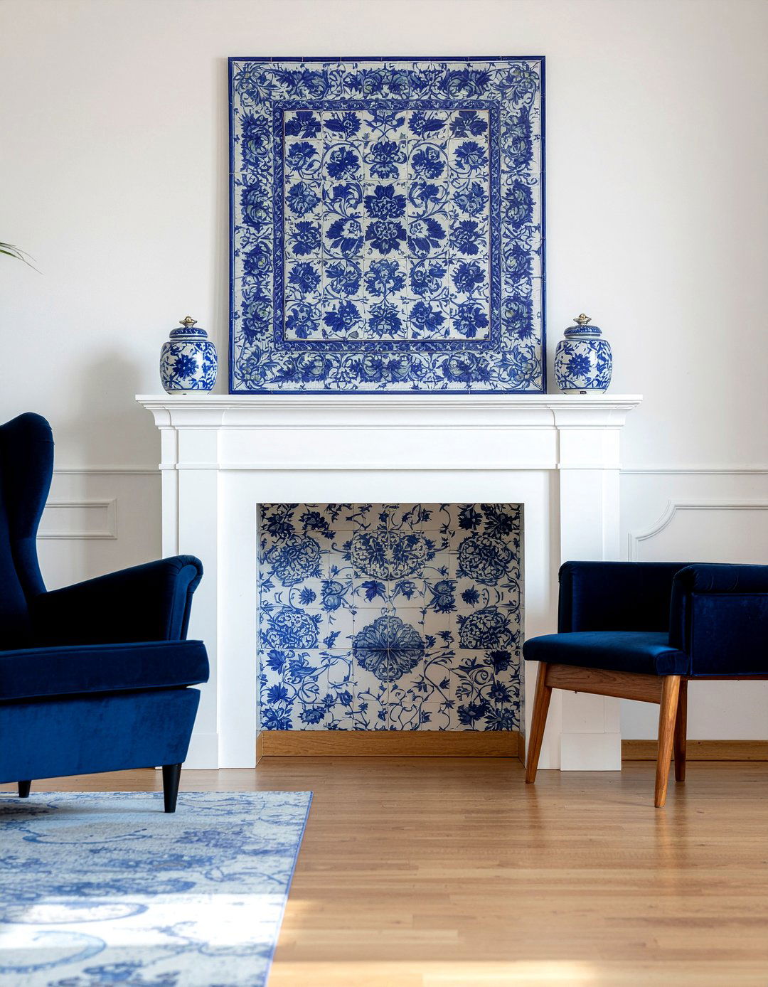 Blue And White Iznik Tiles - 30 Turkish living room ideas