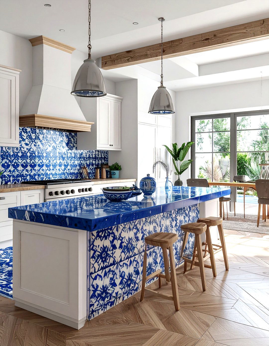 Blue And White Spanish Tile - 30 Spanish kitchen ideas
