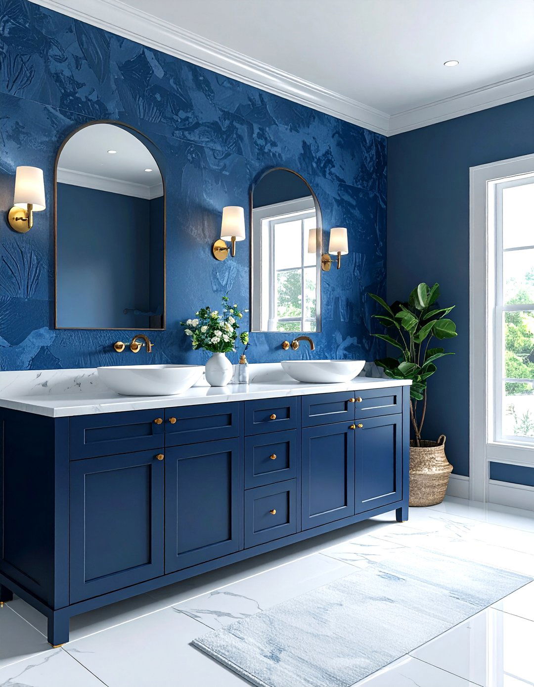 Blue Bathroom - 30 shared bathroom ideas