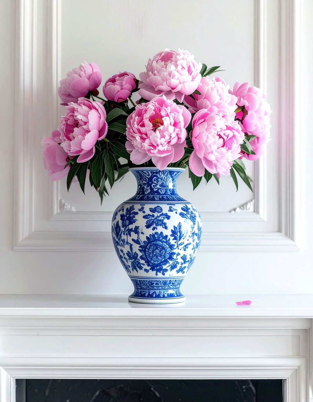 Blue Chinoiserie Vase - 30 vase styling ideas