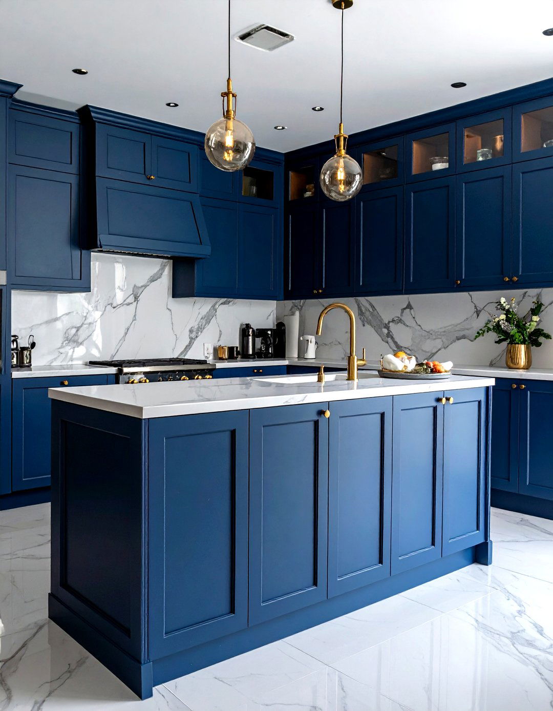 Blue Kitchen Cabinets - 30 small kitchen cabinet ideas