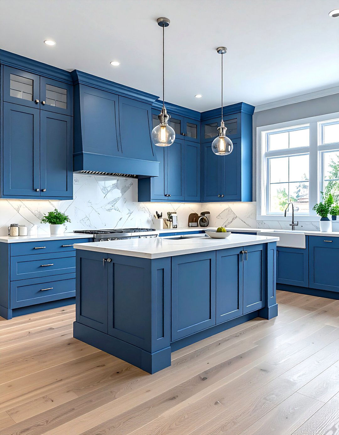 Blue Kitchen Cabinets - 30 viral kitchen ideas