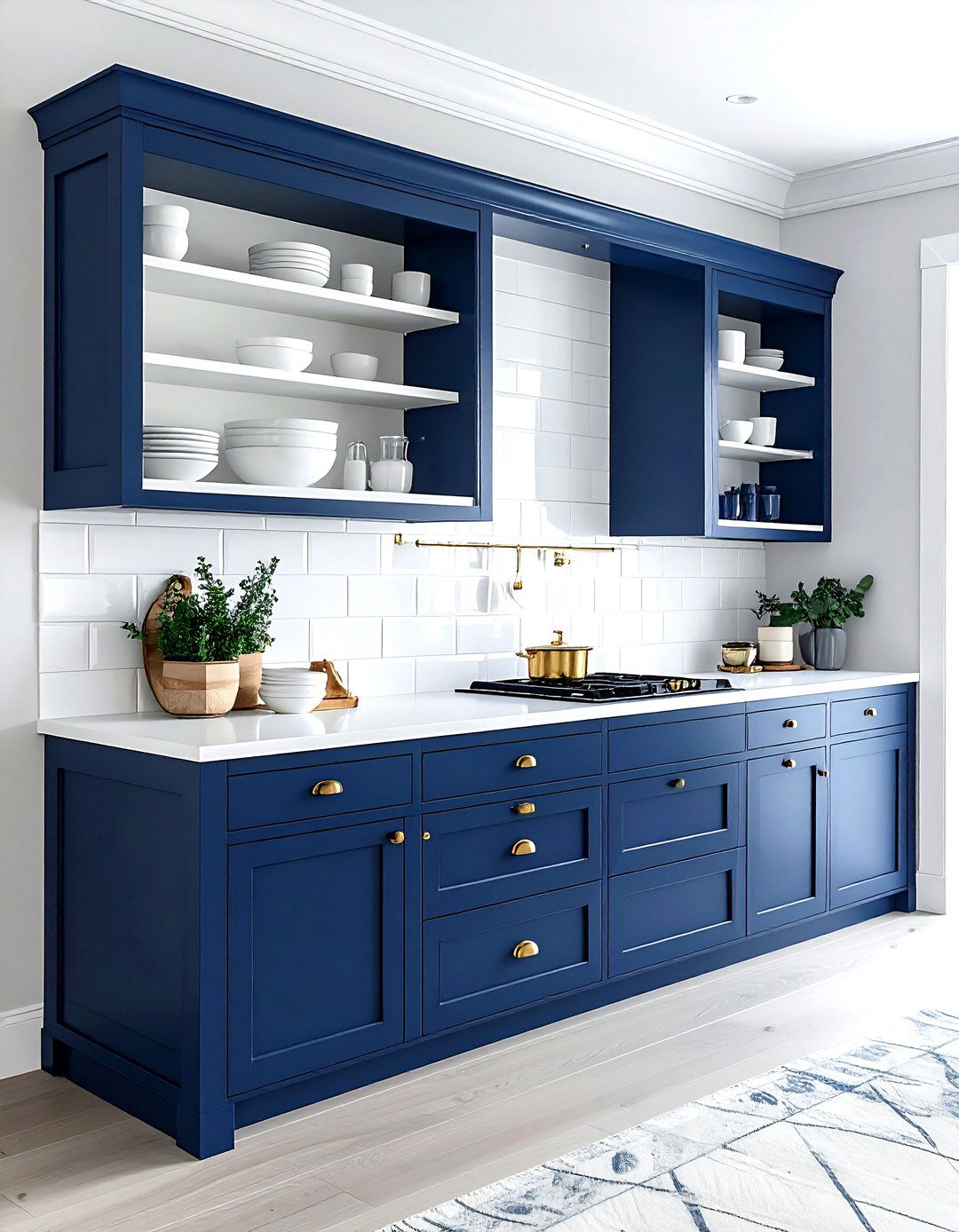 Blue Kitchen Hutch - 30 kitchen hutch ideas