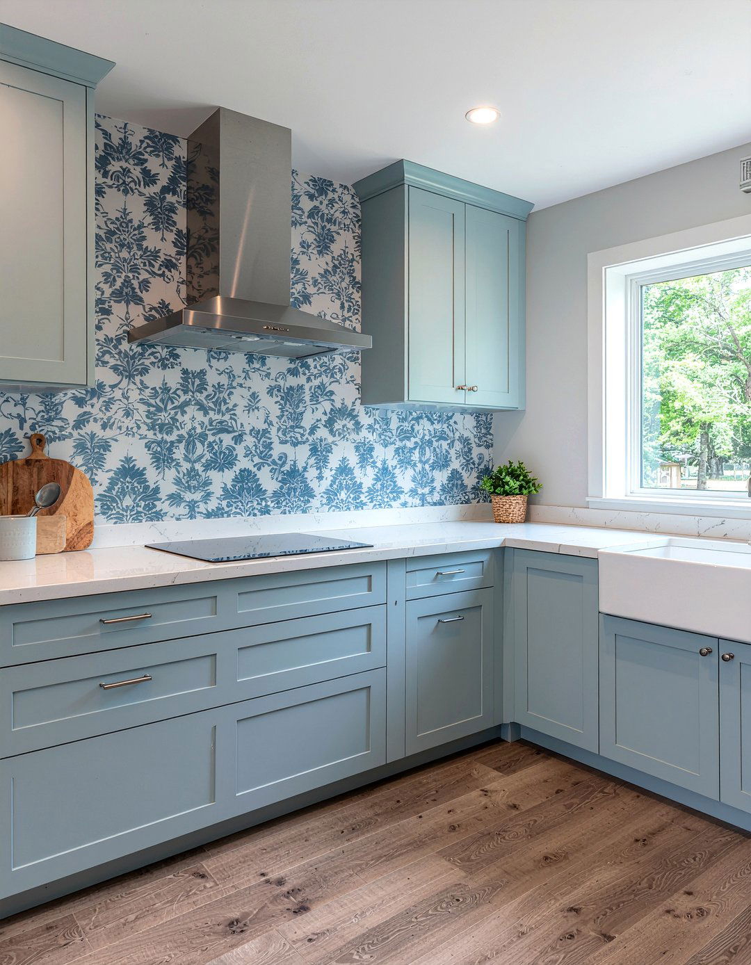 Blue Kitchen Wallpaper - 30 kitchen wallpaper ideas