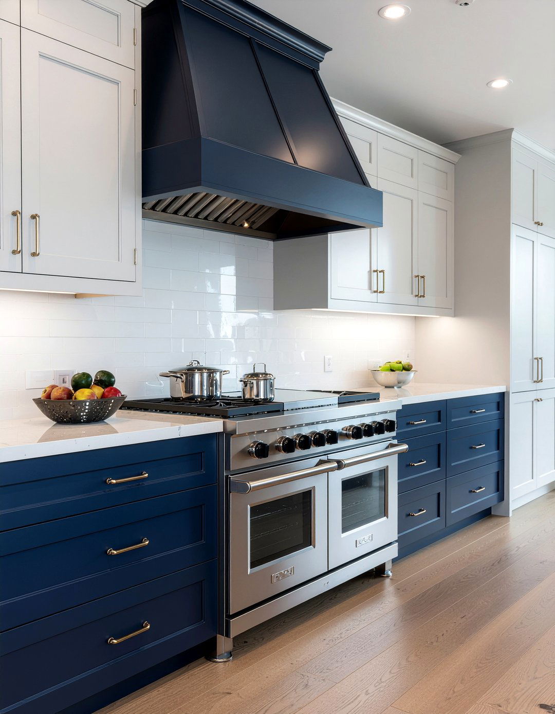 Blue La Cornue Range - 30 La Cornue range kitchen ideas