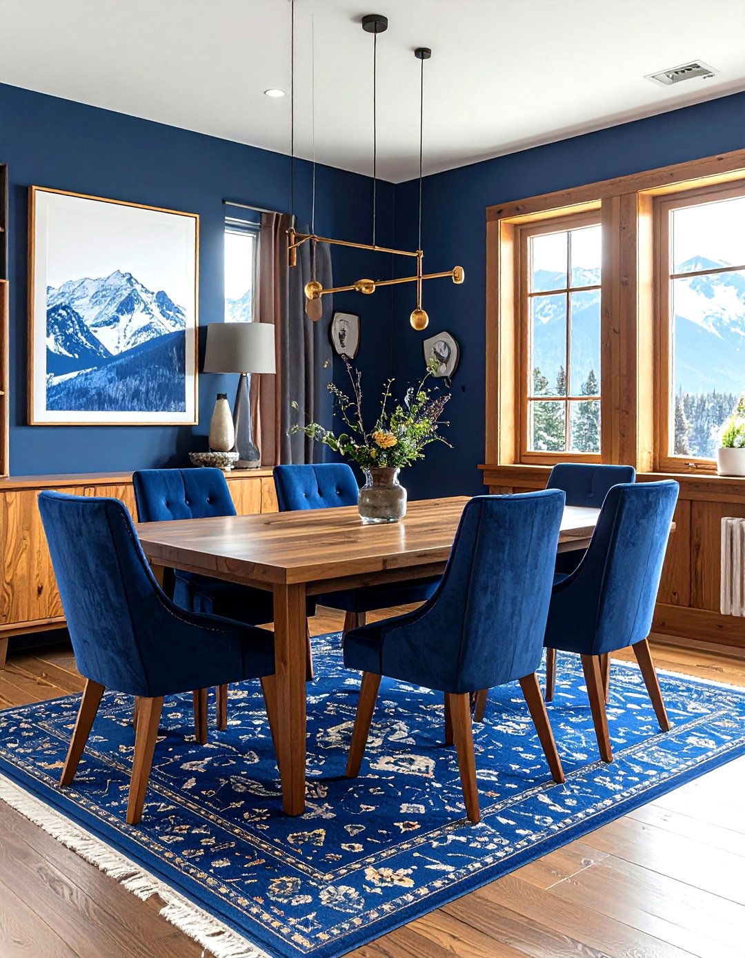 Blue Mountain Dining Room - 30 mountain dining room ideas
