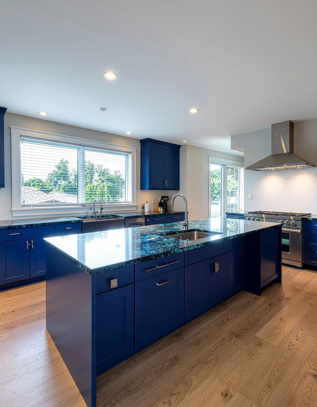 Blue Pearl Granite - 30 granite countertop kitchen ideas