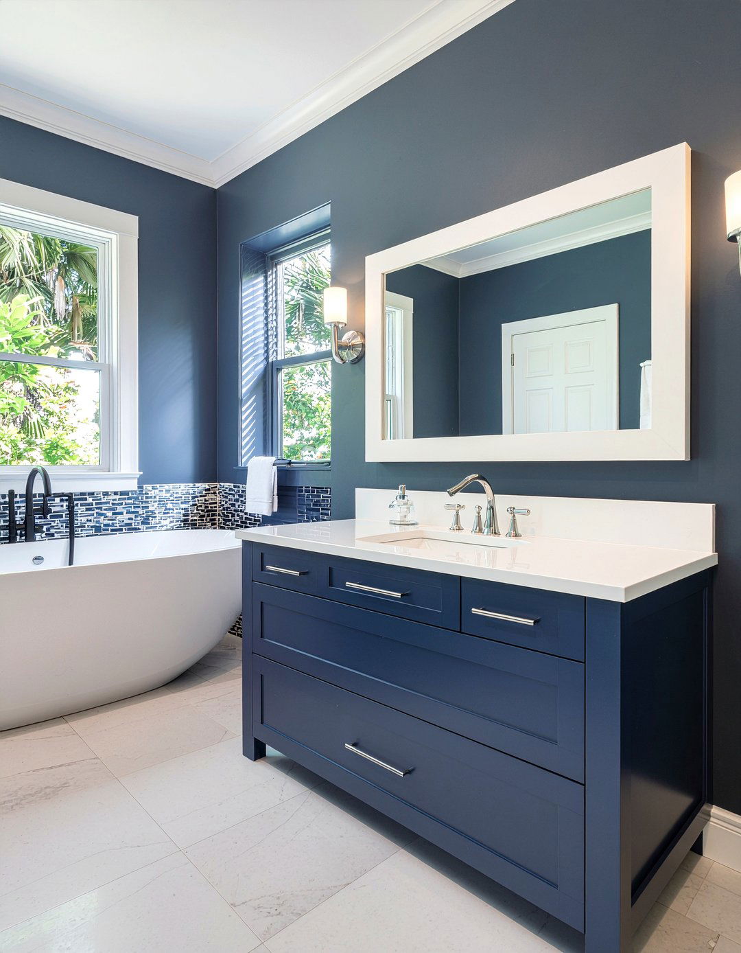 Blue Quartz Bathroom Counter - 30 quartz countertop bathroom ideas