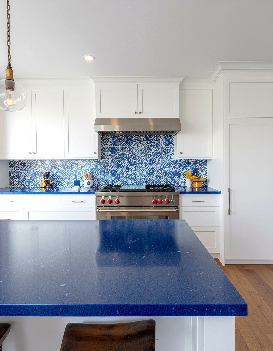 Blue Quartzite Slab Backsplash - 30 slab backsplash kitchen ideas