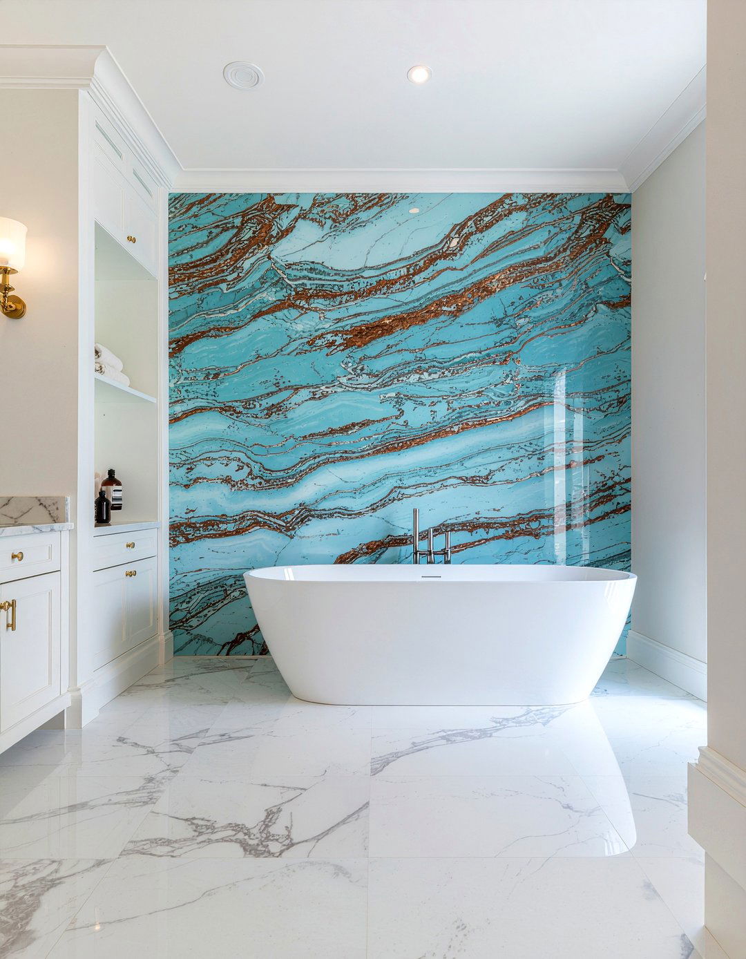Blue Roma Quartzite Bathroom - 30 quartzite bathroom ideas
