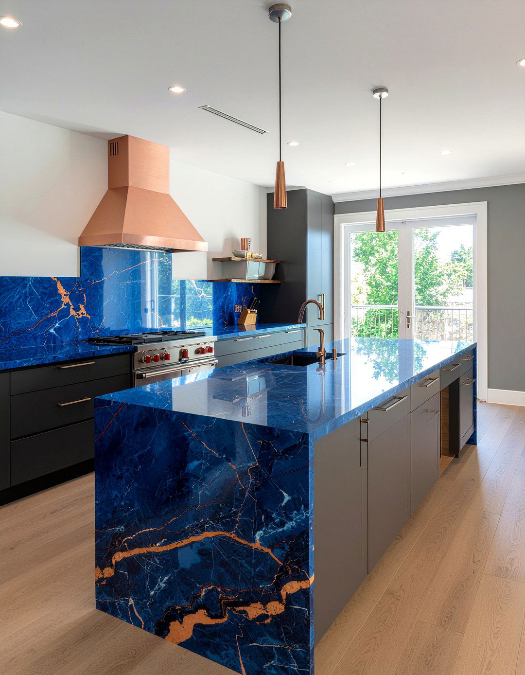 Blue Roma Quartzite - 30 quartzite countertop kitchen ideas
