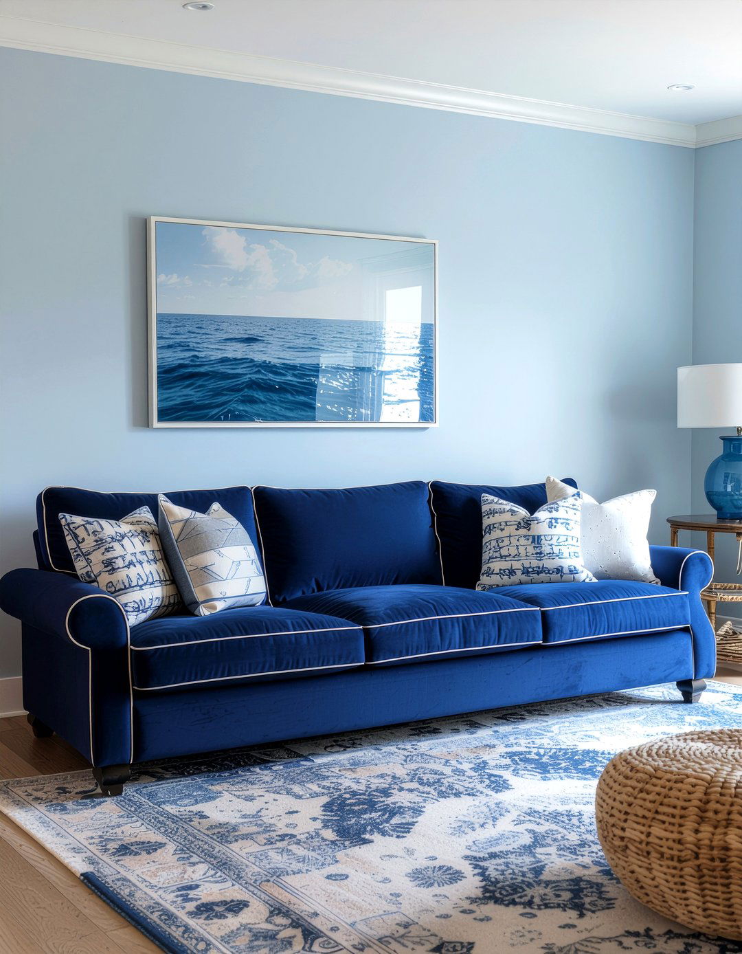 Blue Sectional Sofa - 30 L-shaped sofa living room ideas
