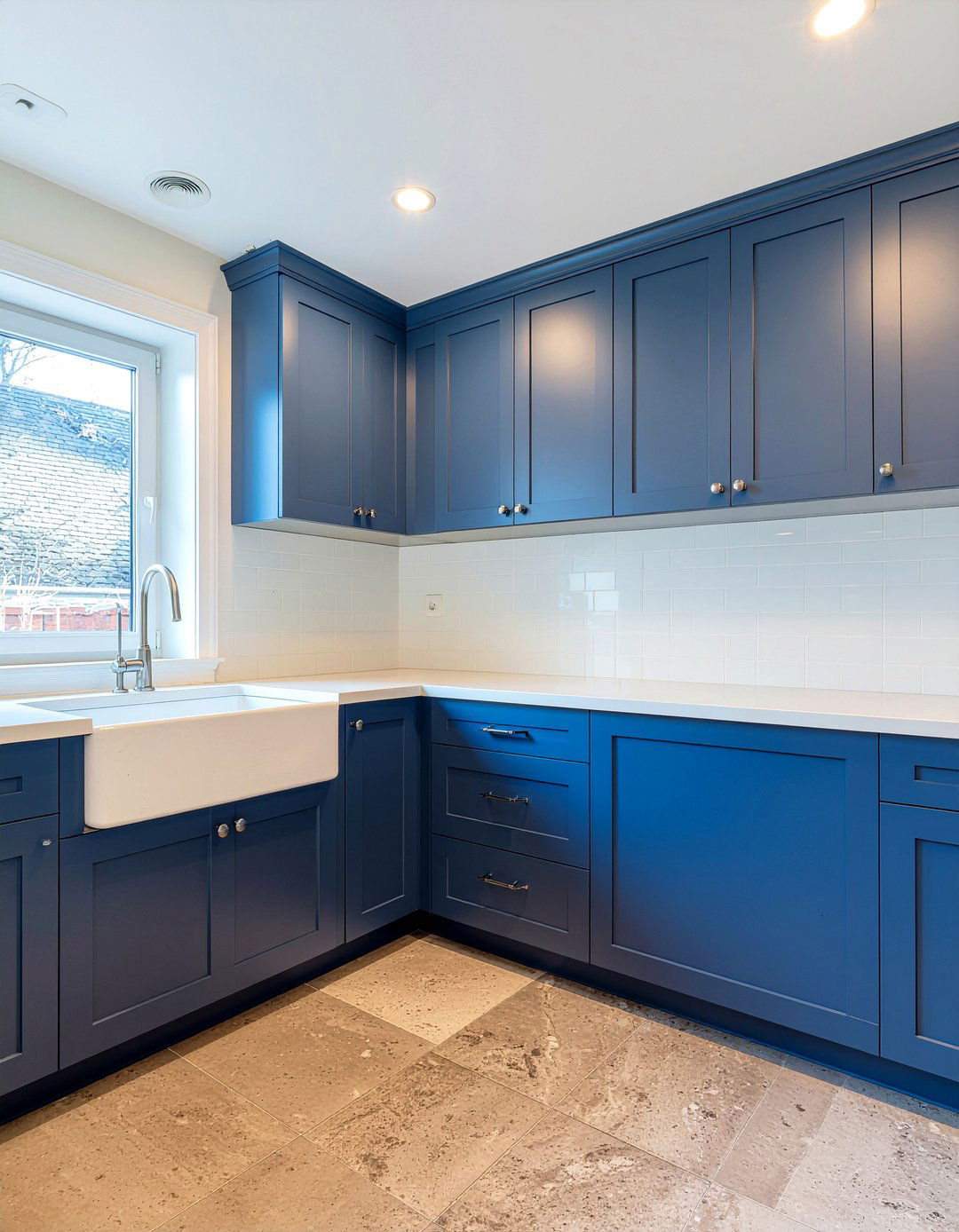 Blue Shaker Cabinets - 30 blue kitchen ideas