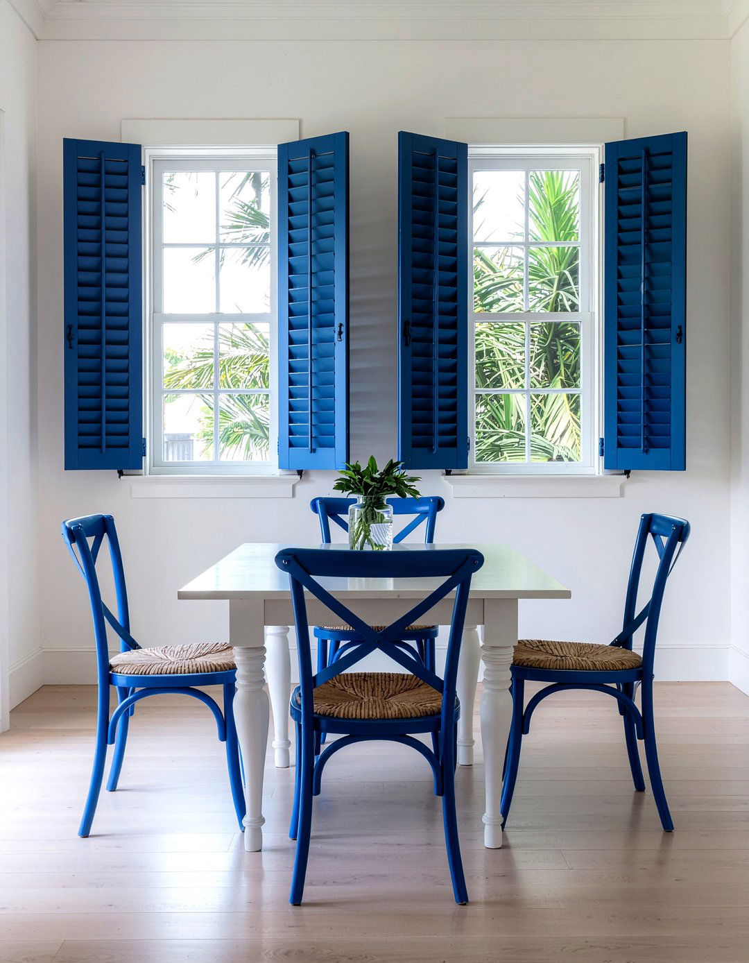 Blue Shutter Wall Art - 30 Greek dining room ideas