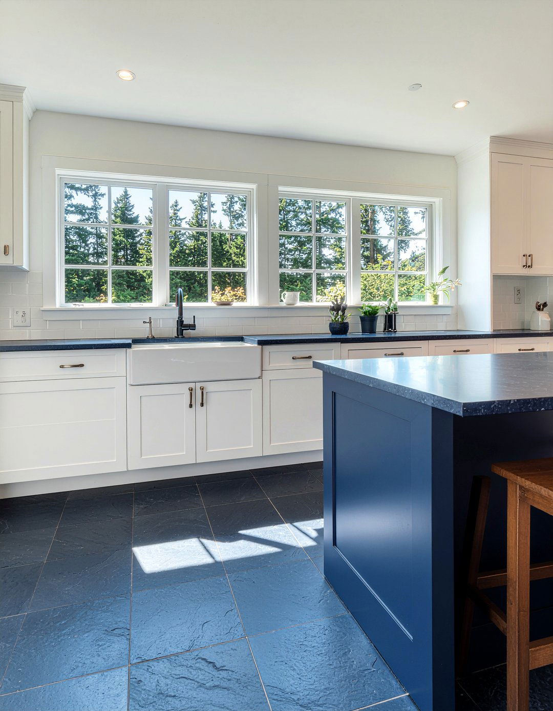 Blue Slate Kitchen Floor - 30 slate floor kitchen ideas