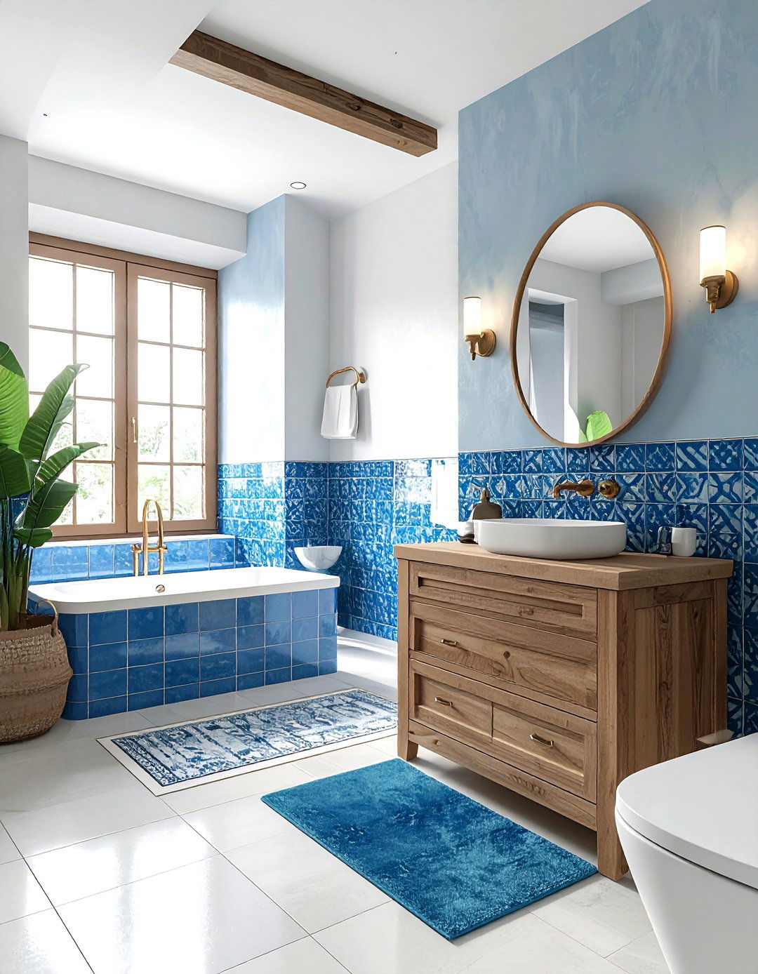30 Spanish Tile Bathroom Ideas for a Mediterranean Oasis