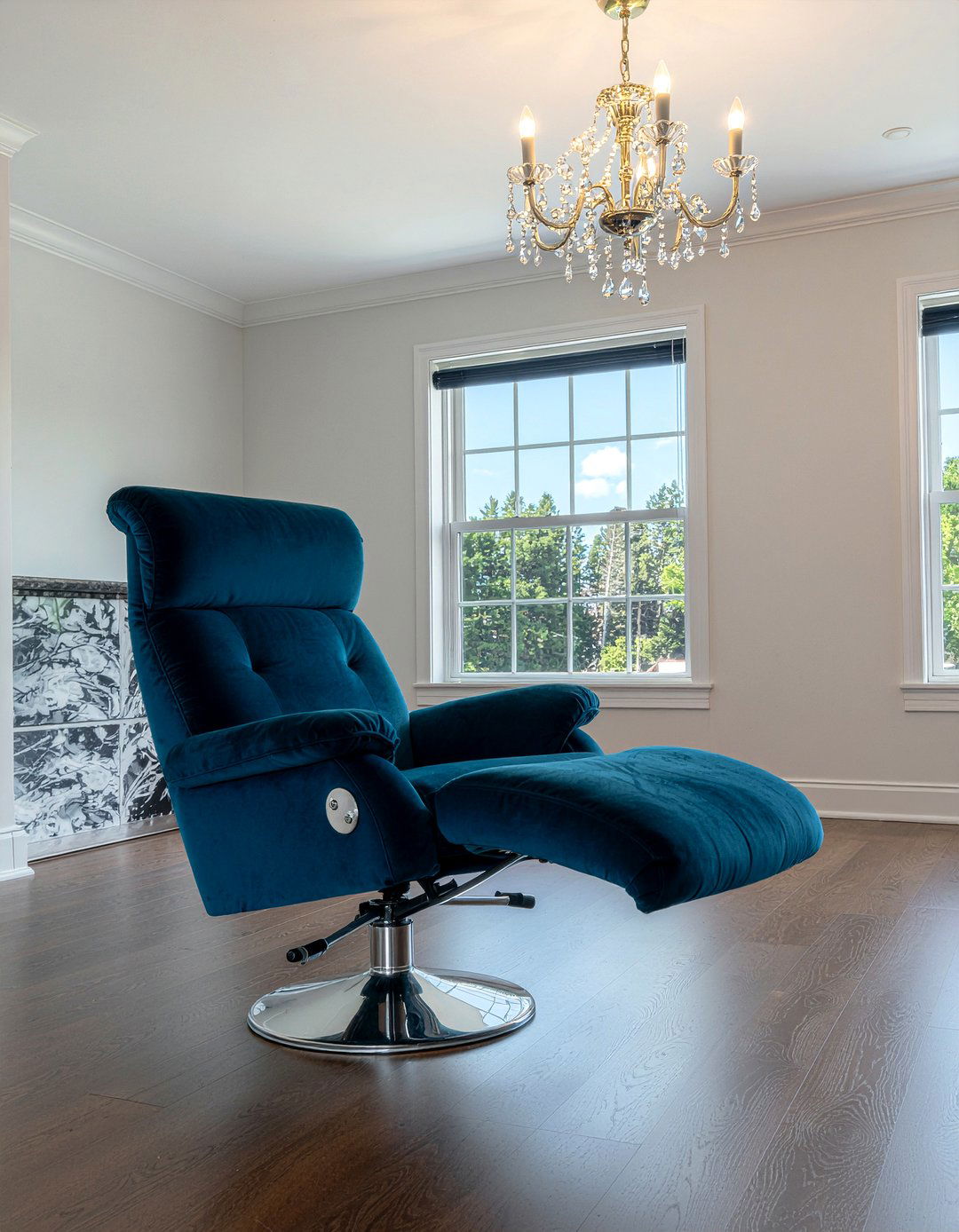 Blue Swivel Recliner - 30 living room swivel recliner ideas