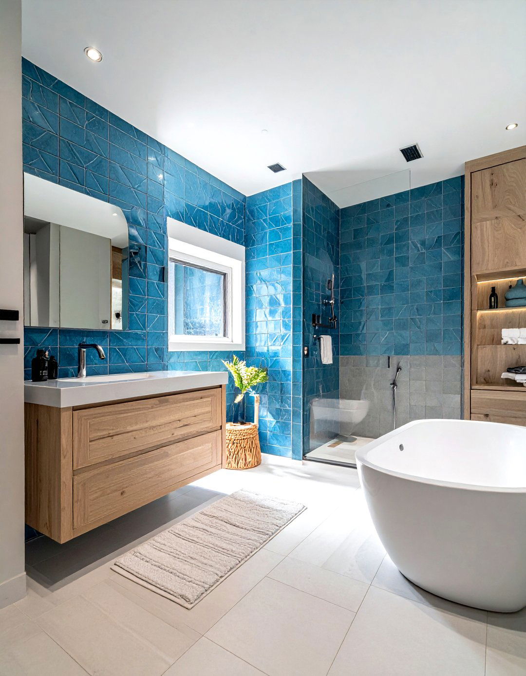 Blue Tile Bathroom - 30 California bathroom ideas