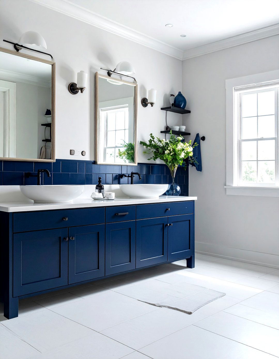 Blue Tile Black Grout - 30 black grout bathroom ideas