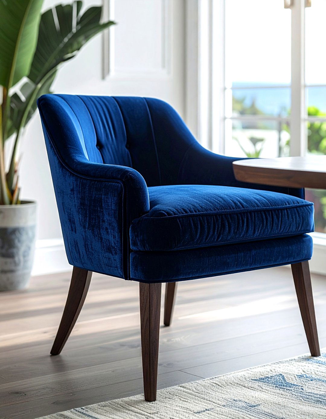 Blue Upholstered Dining Chair - 30 colorful dining chair ideas